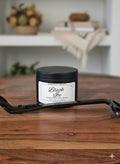 Hand-Poured Coconut Soy Candle with Wood Crackle Wick | 4 oz Black Tin