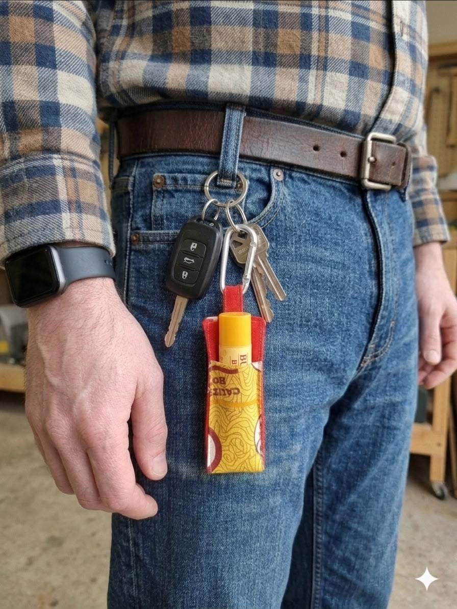 The "Homestead Classic" Fabric Chapstick Holder