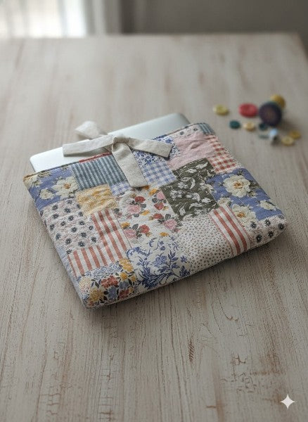 Quilted Bow Tie Sleeve (for Bibles, iPads, Small Laptops & Books)