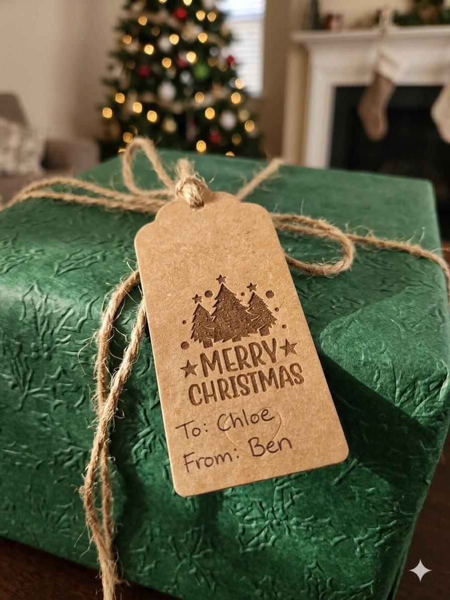 North Pole Collector's Gift Tag | Cardstock Holiday Tag