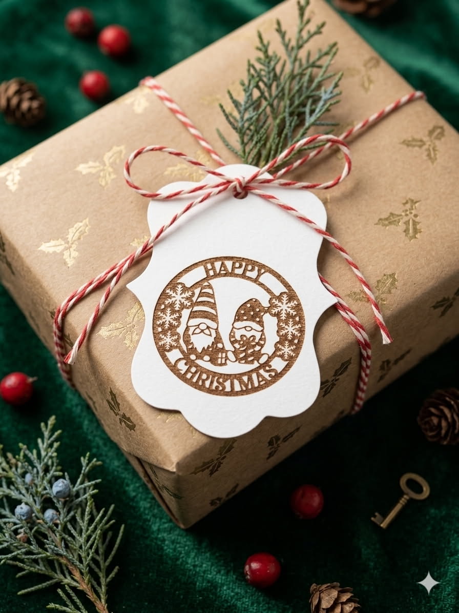 North Pole Collector's Gift Tag | Cardstock Holiday Tag