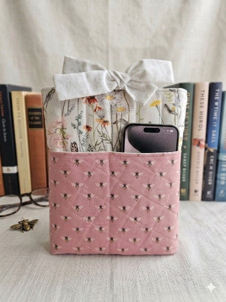 Quilted Bow Tie Sleeve (For Kindles, E-Readers, iPads & Books)