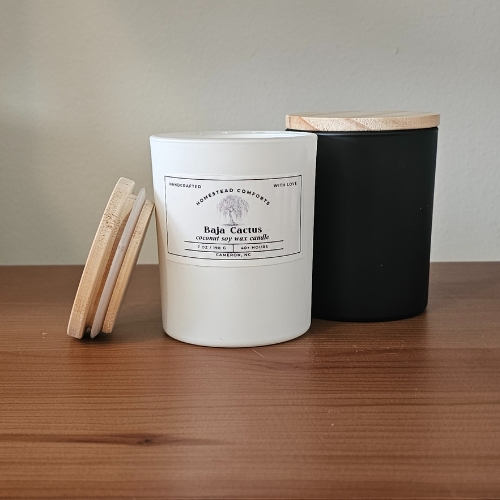 Hand-Poured Coconut Soy Candle with Wood Crackle Wick | 7 oz – Limited Edition