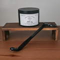 Hand-Poured Coconut Soy Candle with Wood Crackle Wick | 8 oz Black Tin