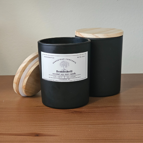 Hand-Poured Coconut Soy Candle with Wood Crackle Wick | 7 oz – Limited Edition
