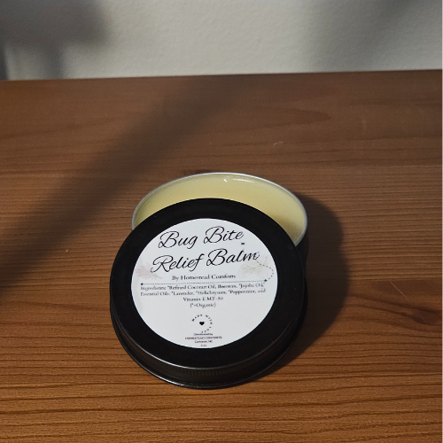 A soothing natural balm infused with lavender, helichrysum, and peppermint to calm itchiness, reduce irritation, and support healing from bug bites.