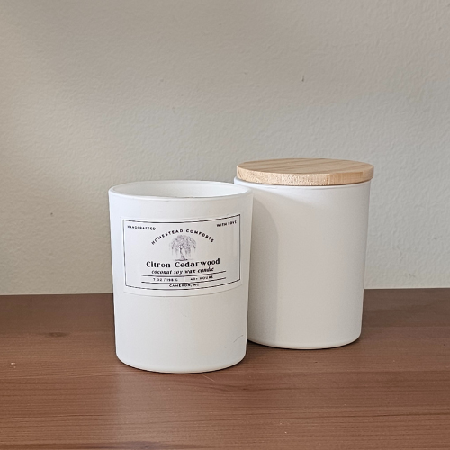 Hand-Poured Coconut Soy Candle with Wood Crackle Wick | 7 oz – Limited Edition