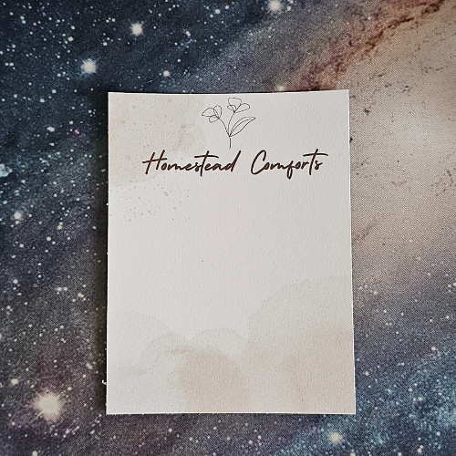 Homestead Comforts Gift Note | Blank Card for Personalized Messages with Bundles