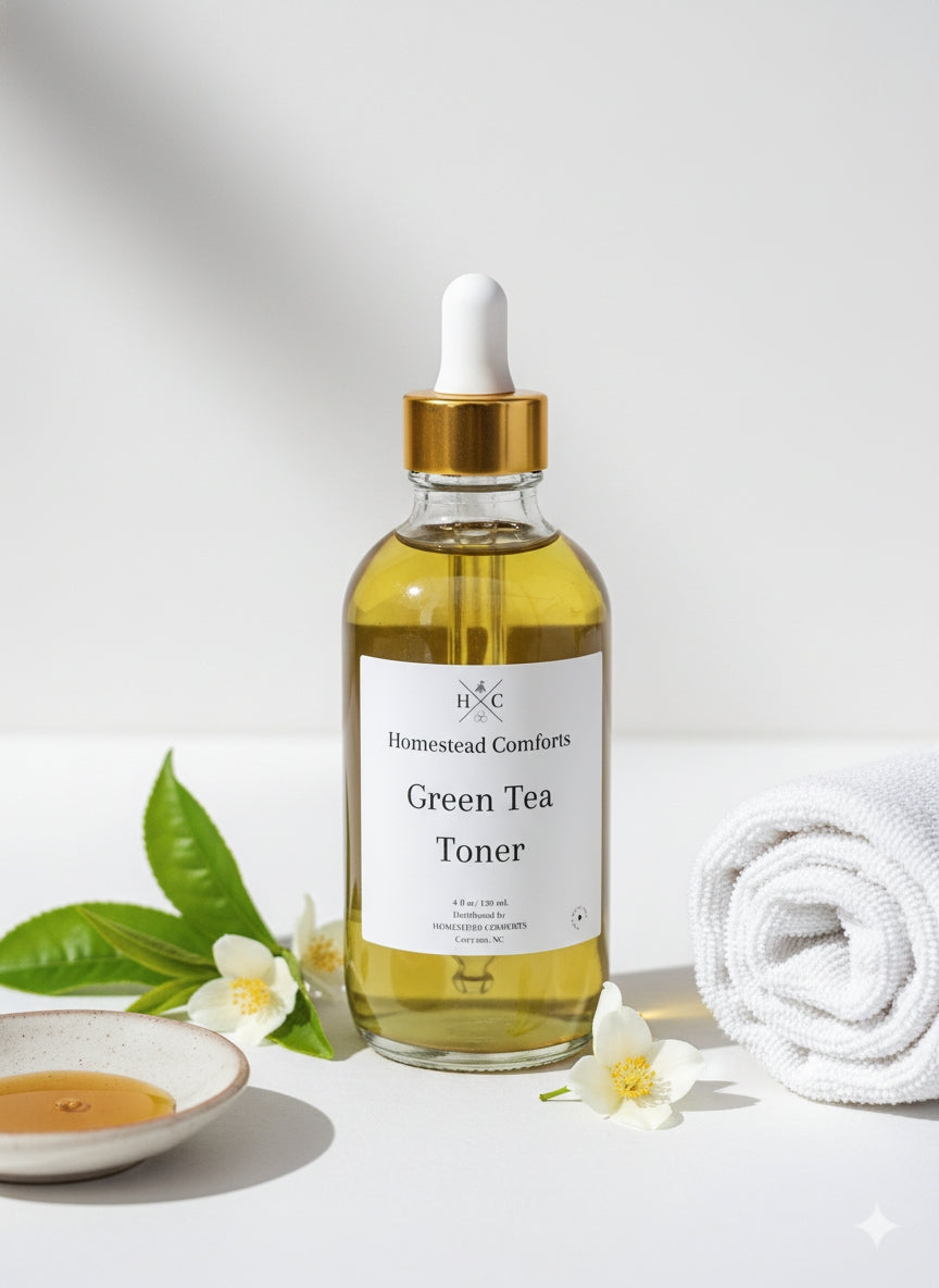 Homestead Comforts Green Tea Toner | Refreshing Facial Toner for Balanced Skin