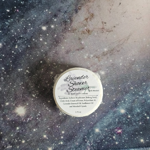 Invigorating Shower Steamers – handcrafted aromatherapy tablets infused with lavender with menthol essential oils for a spa-like shower experience, available in multiple mood-enhancing blends.