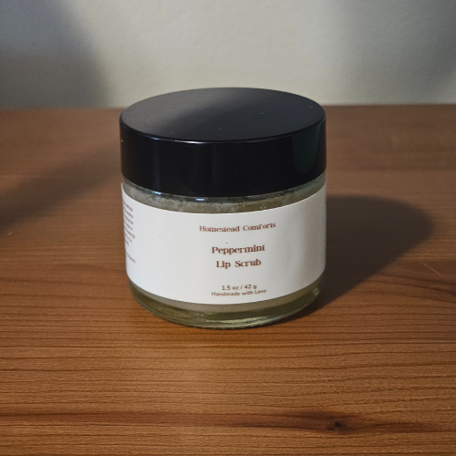 Natural Lip Sugar Scrub – Peppermint | Exfoliate + Hydrate