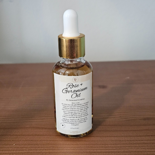 Natural Rose and Geranium Facial Serum | Calms Redness, Repairs, Moisturizes
