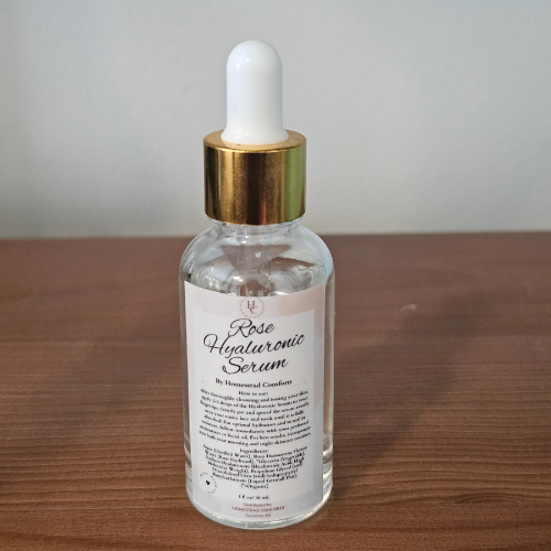Natural Hyaluronic Acid Facial Serum | Deep Hydration for Radiant, Plump Skin, Rose
