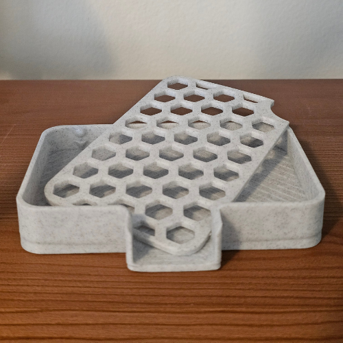 3D Printed Soap Dish | Modern Elevated Design | 2 oz