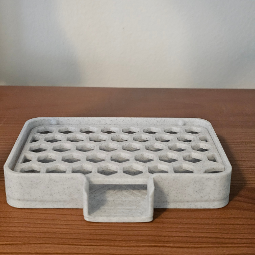 3D Printed Soap Dish | Modern Elevated Design | 2 oz