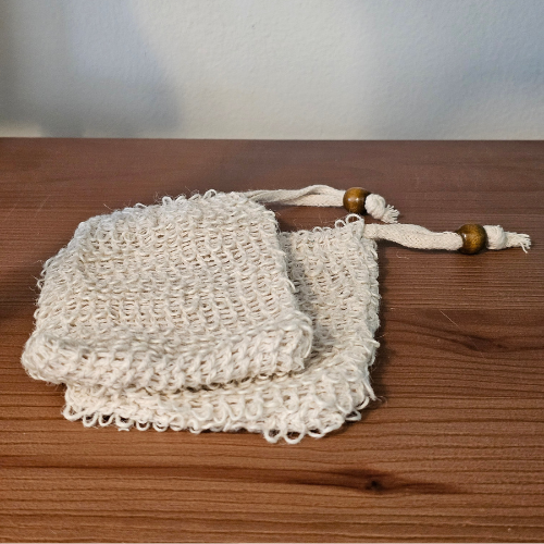 Homestead Comforts Soap Saver Pouch | Exfoliating Bag for Longer Soap Use | Pile