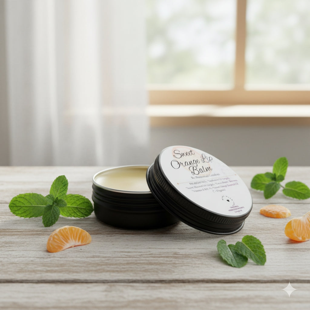 Nourishing Lip Balm – Natural Moisturizing Lip Care in Sweet Orange
