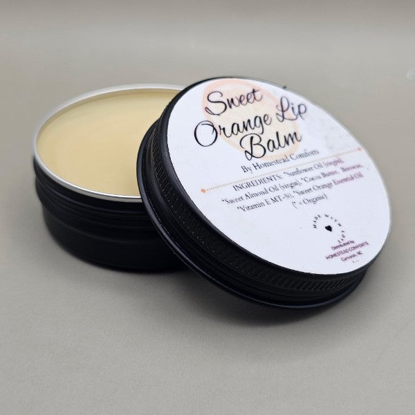 Nourishing Lip Balm – Natural Moisturizing Lip Care in Sweet Orange