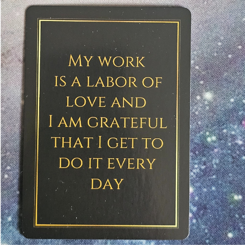 Pocket-sized Affirmation Card next to Activity Card for daily mindfulness
